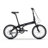 Dviratis Tabou Fold Sport juodas-sidabrinis
