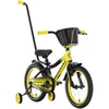 Dviratis Tabou Rocket 16 juodas-yellow