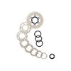 Galinis žvaigždžių blokas SunRace CSRS0 10-speed metallic-11-28T