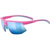 Glasses uvex aerios s pink matt / mirror mėlynas