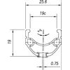Mach 1 Ratlankis Mach1 ER-10 V-brake 20" - 406x19C Juodas 32H ZigZag with eyelets V8.4
