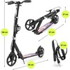 Paspirtukas HyperMotion Skyline juodas-pink