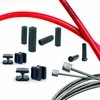 Pavarų troselių komplektas Capgo BL Doube(2x) stainless Shimano/Sram Road &amp; MTB red