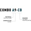 Pedalai ACID Combo A9-CB SPD Alu juodas