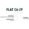 Pedalai ACID Flat C6-ZP plastikas juodas