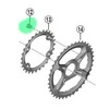 Priekinio dantračio tvirtinimo varžtas Shimano XT FC-M8000-2 M8x9 (4 vnt.)