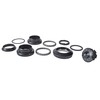 Vairo kolonėlė Alu/Steel NECO A-HEAD 1-1/8"x34x30 H867EW-AL juodas
