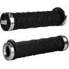 Vairo rankenėlės ODI X-Treme MTB Lock-On 130mm Bonus Pack Juodas/Sidabrinis