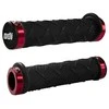 Vairo rankenėlės ODI X-Treme MTB Lock-On 130mm Bonus Pack Juodas/Raudona
