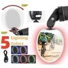 Veidrodis ProX Vision MR-54 į vairo galą ovalus reguliuojamas su LED apšvietimu USB