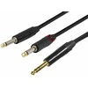 Garso stoties kokybė (ssq) SSQ JSJM2 SS-1453 Kabelis su stereo jungtimi - 2x mono jungtimi, 2 m Juodas