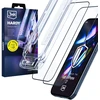 LCD apsauginis stikliukas (2 vnt.) su aplikatoriumi 3mk Hardy Hardura 9H Apple iPhone 16 Pro/17 juodas