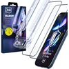 LCD apsauginis stikliukas (2 vnt.) su aplikatoriumi 3mk Hardy Hardura 9H Apple iPhone 17 Pro Max juodas
