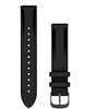 Garmin Acc, 18mm Band, Juodas Leather + Brushed Slate, WW/APAC