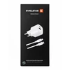 Įkroviklis Evelatus Adapteris Evelatus FusionChage Wall Charger Bundle 20W Power Adapteris - 60W USB-C to Lightning Silicone Cable Baltas RLC-542 LC