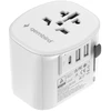 Gembird TPA-EU2A1C15-01-W įžemintas universalus kelioninis maitinimo adapteris, 15 W, baltas