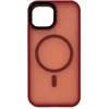 Dėklas iLike Connect hibrīdais magnētiskais apvalks iPhone 15 PC + TPU divslāņu MagSafe saderīgs triecienizturīgs plūmju krāsā