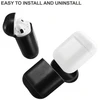 Evelatus Tylny pokrowiec Apple Airpods Leather apsauginis dėklas Juodas EVE001339