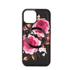 Evelatus Apple iPhone 14 Odinis dėklas Zipper Design Flower Juodas