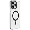 Dėklas Evelatus Apple iPhone 15 Pro Max Clear Case PC+TPU With MagSafe Transparent Juodas