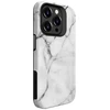Dėklas Evelatus Armor Case iPhone 15 Pro TPU + PC Dubultā Slāņa Pielāgots Marmora Balts Druka Šoka Izlīdzināšanai Izturīga Aizsardzība