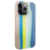 Dėklas Evelatus Apple iPhone 15 Pro Max Silicone case Multi-Colored Mėlyna Rožinė