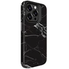 Dėklas Evelatus Apple iPhone 15 Pro Max Armor case TPU+PC Customized Print Design Marble Juodas