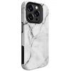 Dėklas Evelatus Armor Case iPhone 15 Pro Max TPU + PC Divu Slāņu Pielāgotais Marmora Baltais Druka Šoku Izturīga Rūpīga Aizsardzība