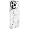 Dėklas Evelatus iPhone 15 Pro Max PC+TPU ar MagSafe pielāgotu marmora baltu druku