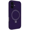 Evelatus iPhone 16 Premium MagSafe ar statīvu Soft Touch Silikona Vāciņš Purpura
