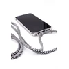 Dėklas Evelatus Samsung A70 Case with rope Juodas Stripes Transparent