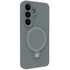 Back cover Evelatus Samsung Galaxy S25 Premium Magnetic with Stand Soft Touch Silikoninis dėklas Sidabrinis