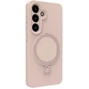 Aizmugurējais vāciņš Evelatus Samsung Galaxy S25 Premium Magnetic with Stand Soft Touch Silikoninis dėklas Rožinė Sand 4752192097967 EVESAMS25PMSSCPS (4752192097967)