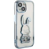 iLike Tylny pokrowiec Apple iPhone 15 Silikoninis dėklas Print Desire Rabbit Mėlyna ILIAPP15PDRPBL