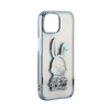 iLike Tylny pokrowiec Apple iPhone 15 Pro Silikoninis dėklas Print Desire Rabbit Mėlyna ILIAPP15PPDRPBL