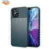 TakeMe Thunder TPU itin plonas galinio dangtelio dėklas, skirtas Apple iPhone 12 Pro Max Tamsiai žalias