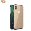 TakeMe skaidrus TPU dėklas su spalvotu rėmeliu skirtas Apple iPhone Xs Max, juodas