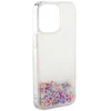 iLike Tył pokrowca Apple iPhone 13 Silikoninis dėklas Vanduo Glitter Mėlyna ILIAPP13SWGR