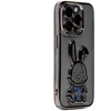 iLike Dėklas do Apple iPhone 14 Pro Silikoninis dėklas Print Desire Rabbit Juodas (ILIAPP14PPDRB)