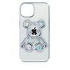 iLike Tylny pokrowiec Apple iPhone 13 Silikoninis dėklas Print Desire Bear Sidabrinis ILIAPP13PDBS