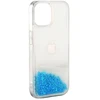 iLike Dėklas na telefon Tylny pokrowiec Apple iPhone 11 Silikoninis dėklas Vanduo Glitter Mėlyna (ILIAPP11SWGB)