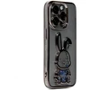 iLike Tylny pokrowiec Apple iPhone 13 Pro Silikoninis dėklas Print Desire Rabbit Juodas ILIAPP13PPDRB