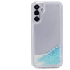 iLike Tylny pokrowiec Samsung Galaxy A34 5G Silikoninis dėklas Vanduo Glitter Mėlyna ILISAMA34SWGB