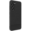 Dėklas iLike Samsung Galaxy S23 Plus plastikinis odinis galinis dangtelis Juodas ILISAM23PLBL
