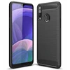 Pferd TakeMe CARBON efekto TPU itin plonas galinio dangtelio dėklas, skirtas Samsung Galaxy A20s (A207F) juodas