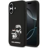 Karl Lagerfeld Liquid Silicone K&CH Sketch MagSafe dėklas skirtas Apple iPhone 17 juodos spalvos