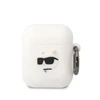 Dėklas Karl Lagerfeld KLA2RUNCHH AIRPODS 1/2 COVER Baltas/Baltas SILICONE CHUPETTE HEAD 3D