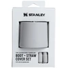 Stanley Protective cover and straw caps 2 pcs. set for thermal mugs 1.18L The Quencher Boot + Straw Topper light pilka