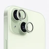 Evelatus iPhone 15 / 15 Plus Kameras Objektīva Aizsargs Armor Žalias Metāla Rāmī