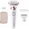 Akcija! BRAUN Silk 9 epilators 3D RST komplektā uzgaļi SES9-030 3D